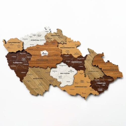 Bản Đồ Cộng Hòa Séc Bằng Gỗ 3D (Czech Republic Map) photo review