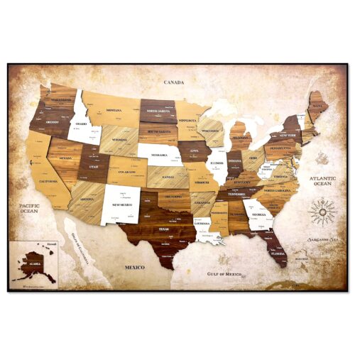 ban do nuoc My bang go MDF 3D treo tuong